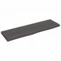 Preview: Wandregal Dunkelbraun 100x30x(2-4)cm Massivholz Eiche Behandelt