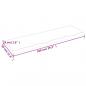 Preview: Wandregal Dunkelbraun 100x30x(2-4)cm Massivholz Eiche Behandelt
