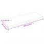 Preview: Tischplatte 100x40x(2-4) cm Massivholz Unbehandelt Baumkante