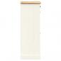 Preview: Schuhschrank VIGO 60x35x96 cm Weiß Massivholz Kiefer