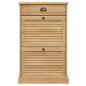 Preview: Schuhschrank VIGO 60x35x96 cm Massivholz Kiefer
