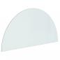 Preview: Funkenschutzplatte Glas Halbrund 1000x500 mm