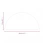 Preview: Funkenschutzplatte Glas Halbrund 1200x600 mm