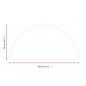 Preview: Funkenschutzplatte Glas Halbrund 1200x600 mm