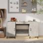 Preview: ARDEBO.de - Schreibtisch Betongrau 140x50x75 cm Holzwerkstoff