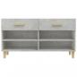 Preview: Schuhschrank Betongrau 102x35x55 cm Holzwerkstoff
