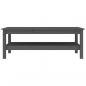 Preview: Couchtisch Grau 110x50x40 cm Massivholz Kiefer