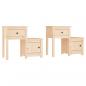 Preview: Nachttische 2 Stk. 79,5x38x65,5 cm Massivholz Kiefer