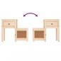 Preview: Nachttische 2 Stk. 79,5x38x65,5 cm Massivholz Kiefer