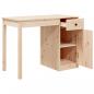 Preview: Schreibtisch 100x50x75 cm Massivholz Kiefer