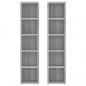 Preview: CD-Regale 2 Stk. Grau Sonoma 21x16x93,5 cm Holzwerkstoff