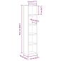 Preview: CD-Regale 2 Stk. Grau Sonoma 21x16x93,5 cm Holzwerkstoff