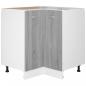 Preview: Küchenschrank Grau Sonoma 75,5x75,5x81,5 cm Holzwerkstoff