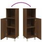 Preview: Badschrank Braun Eichen-Optik 30x30x95 cm Holzwerkstoff