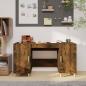 Preview: ARDEBO.de - Schreibtisch Räuchereiche 140x50x75 cm Holzwerkstoff