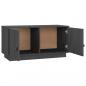 Preview: TV-Schrank Grau 80x34x40 cm Massivholz Kiefer