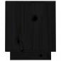 Preview: TV-Schrank Schwarz 70x34x40 cm Massivholz Kiefer