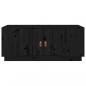 Preview: Couchtisch Schwarz 100x50x41 cm Massivholz Kiefer