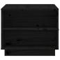 Preview: Couchtisch Schwarz 100x50x41 cm Massivholz Kiefer
