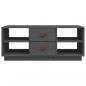 Preview: Couchtisch Grau 100x50x41 cm Massivholz Kiefer