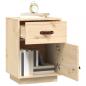 Preview: Nachttisch 40x34x55 cm Massivholz Kiefer