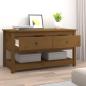 Preview: Couchtisch Honigbraun 102x49x55 cm Massivholz Kiefer