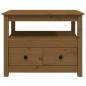 Preview: Couchtisch Honigbraun 71x49x55 cm Massivholz Kiefer