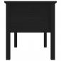 Preview: Couchtisch Schwarz 102x49x55 cm Massivholz Kiefer