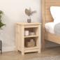 Preview: Nachttische 2 Stk. 40x35x55 cm Massivholz Kiefer
