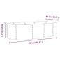 Preview: Hochbeet Pulverbeschichteter Stahl 152x80x36 cm Silbern