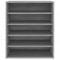 Preview: Schuhschrank Grau Sonoma 60x35x70 cm Holzwerkstoff