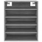 Preview: Schuhschrank Grau Sonoma 60x35x70 cm Holzwerkstoff