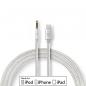 Preview: ARDEBO.de - Lightning-Adapter | Apple Lightning 8-Pin | 3.5 mm Stecker | Vergoldet | 1.00 m | Rund | Nylon
