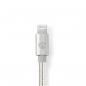 Preview: Lightning-Adapter | Apple Lightning 8-Pin | 3.5 mm Stecker | Vergoldet | 1.00 m | Rund | Nylon