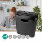 Preview: Aktenvernichter | Streifenschnitt | 6x A4-Seiten | 10 l | Sicherheitsnorm: DIN 2 | 190 W | Schwarz