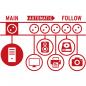 Preview: Secure-Tec, 6-fach Steckdosenleiste mit Überspannungsschutz und Main-Follow-Funktion (3m Kabel und Schalter) TYPE F