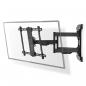 Preview: ARDEBO.de - Vollbewegliche-TV-Wandhalterung | 37 - 80 " | maximal unterstützes Bildschirmgewicht: 70 kg | kippbar | drehbar | Minimaler Wandabstand: 70 mm | Maximaler Wandabstand: 800 mm | 6 Drehpunkt(e) | Stahl | Schwarz