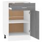 Preview: Unterschrank mit Schublade Grau Sonoma 50x46x81,5 cm