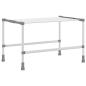 Preview: Wäschetrockner 83x(50-55)x(40-85) cm Aluminium