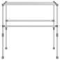Preview: Wäschetrockner 83x(50-55)x(40-85) cm Aluminium