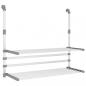 Preview: Wäschetrockner für Balkon 89x25x(60-95) cm Aluminium