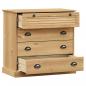 Preview: Kommode VIGO 80x40x76 cm Massivholz Kiefer