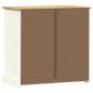 Preview: Kommode VIGO Weiß 80x40x76 cm Massivholz Kiefer
