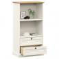Preview: Bücherregal VIGO 60x35x114,5 cm Massivholz Kiefer