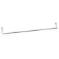 Preview: Gardinenstangen 2 Stk. Weiß und Silbern 60-105 cm Aluminium