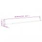 Preview: Gardinenstangen 2 Stk. Weiß und Silbern 60-105 cm Aluminium