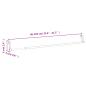 Preview: Gardinenstangen 2 Stk. Weiß und Silbern 60-105 cm Aluminium