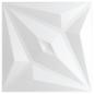 Preview: Wandpaneele 12 Stk. Weiß 50x50 cm XPS 3 m² Stern