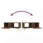Preview: Couchtisch Braun Eichen-Optik 89,5x50x40 cm Holzwerkstoff