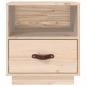Preview: Nachttisch 40x34x45 cm Massivholz Kiefer